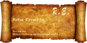 Reha Ernella névjegykártya